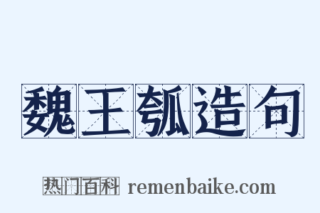 魏王瓠造句是什么意思的图片